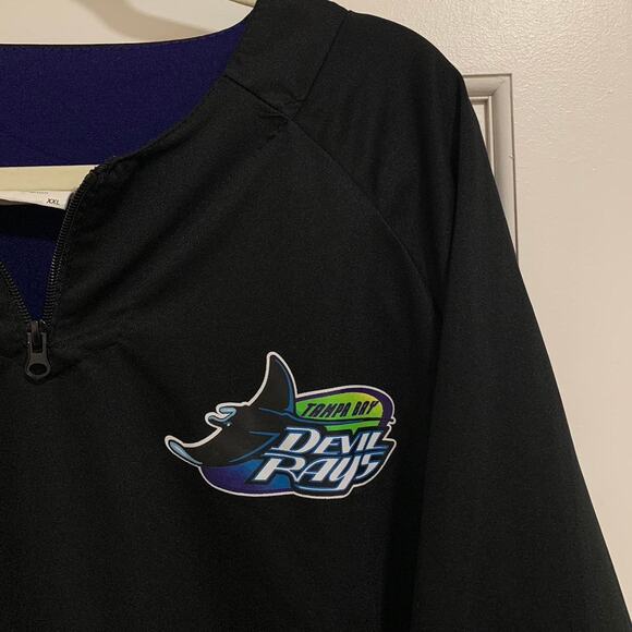 Vintage Tampa Bay Devil Rays Short Sleeve Jersey Style Shirt Size 2XL - Picture 2 of 6